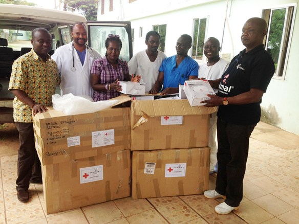 Material de barrera para el personal del hospital