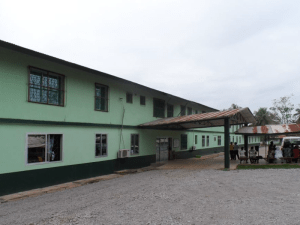SIDE VIEW OF THE HOSPITAL – STAFF OF THE HOSPITAL WAITING