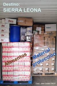 Contenedor enviado a Sierra Leona