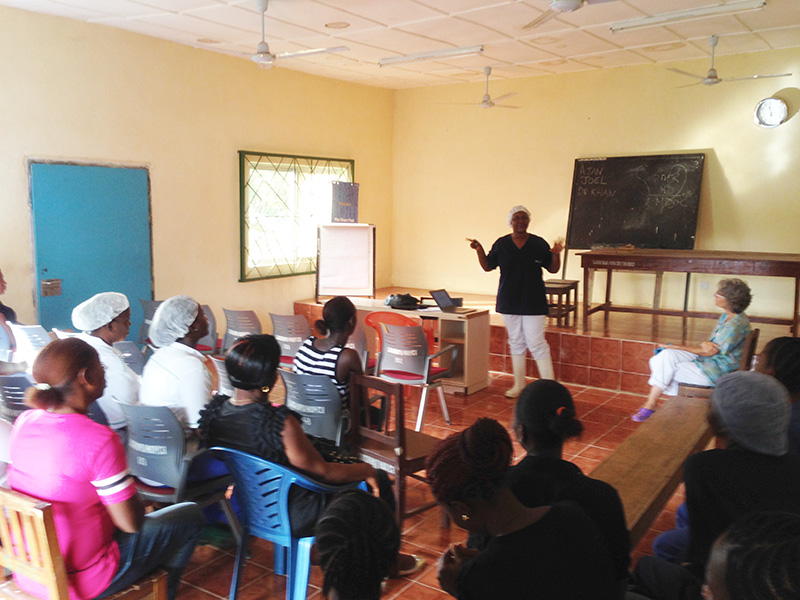 Reunión con staff de enfermeria