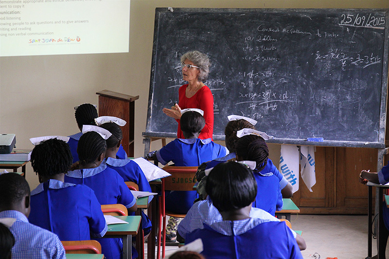 Clase en la Escuela de Enfermería