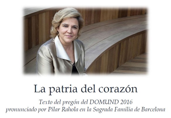 Pregón del Domund 2016 pronunciado por Pilar Rahola