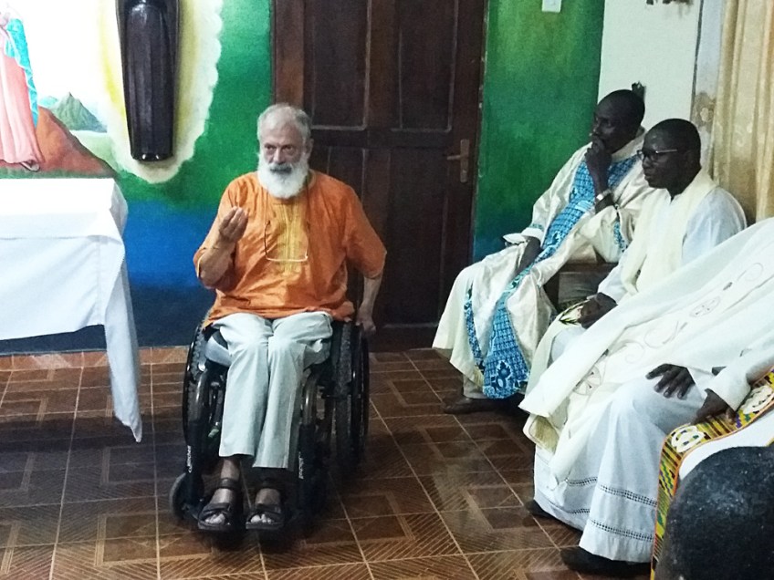 Celebración eucarística de acción de gracias en la capilla de los Hermanos de la Comunidad de Mabesseneh