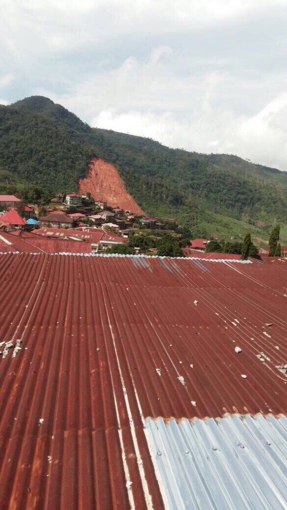 Landslide flood in Sierra Leone