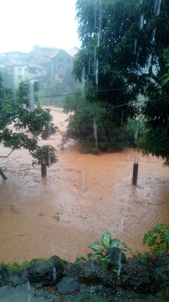 Landslide flood in Sierra Leone