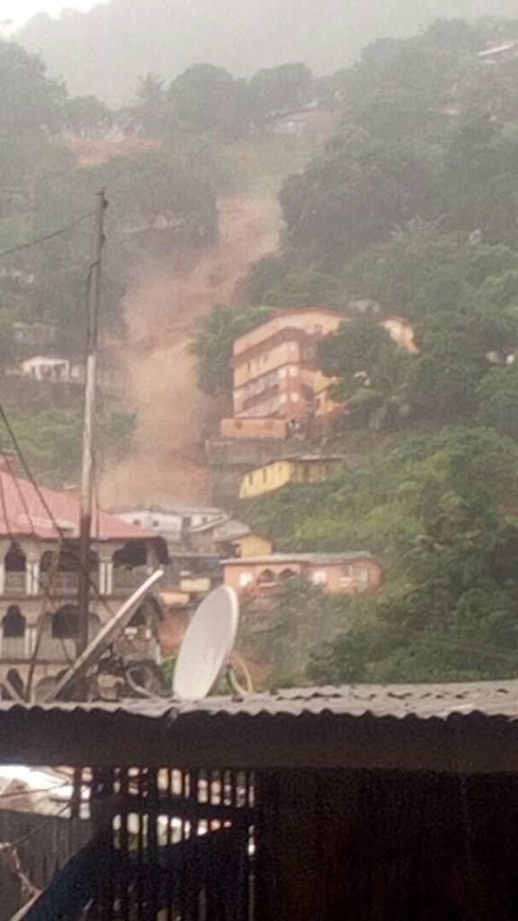 Landslide flood in Sierra Leone