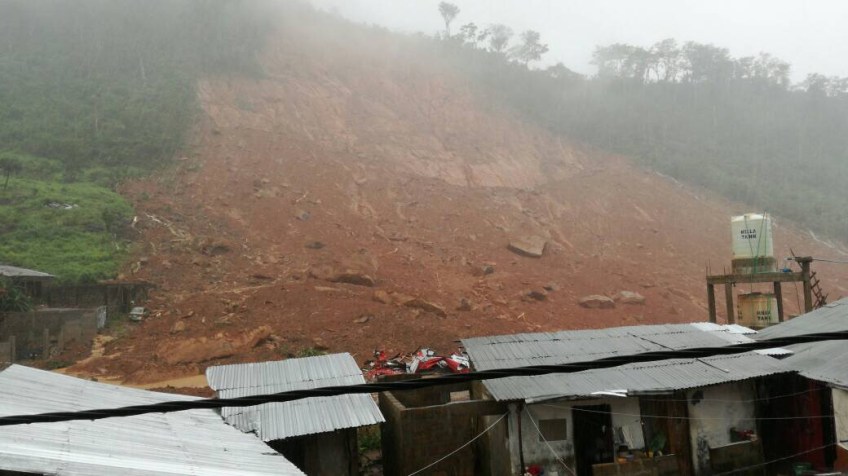 Landslide flood in Sierra Leone
