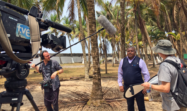 Momentos del rodaje del programa