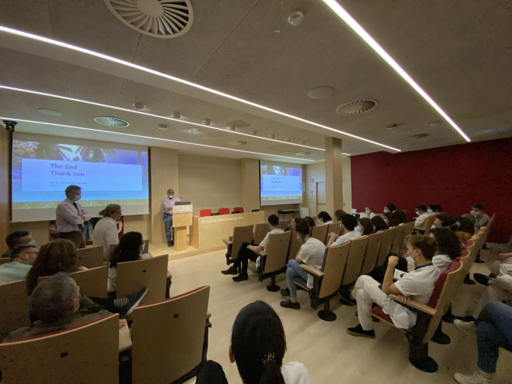 Otros momentos de la presentación del Hno. Michael